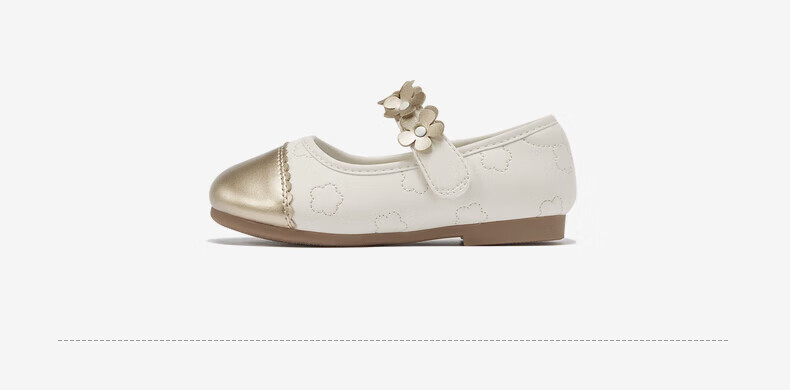 DAVE & BELLA Children's Leather Shoes Girls Spring Little Chanel Style Princess Shoes Big Kids Single Shoes Little Chanel Style 5